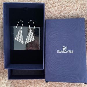 Swarovski Crystal Drop Triangle Earrings NEW
